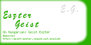 eszter geist business card